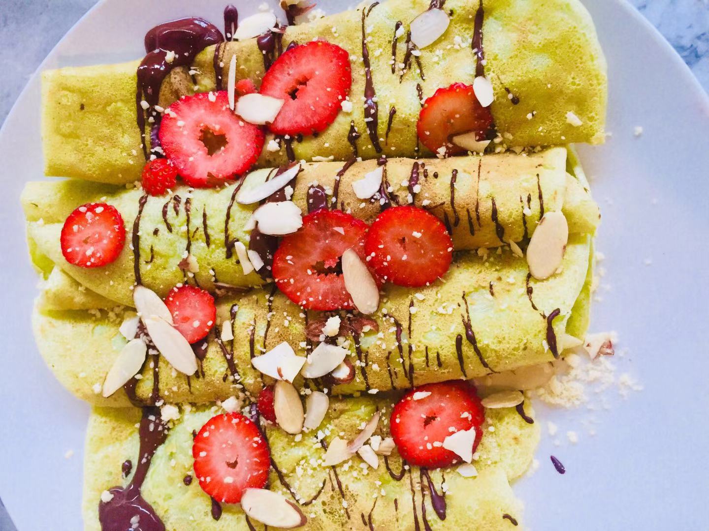 Vegan Chocolate Strawberry Banana Crepe Recipe No Sugar No Oil