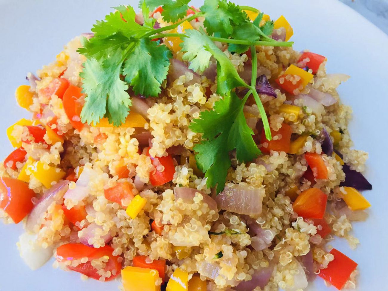 Stir Fried Quinoa Rice with Veggie