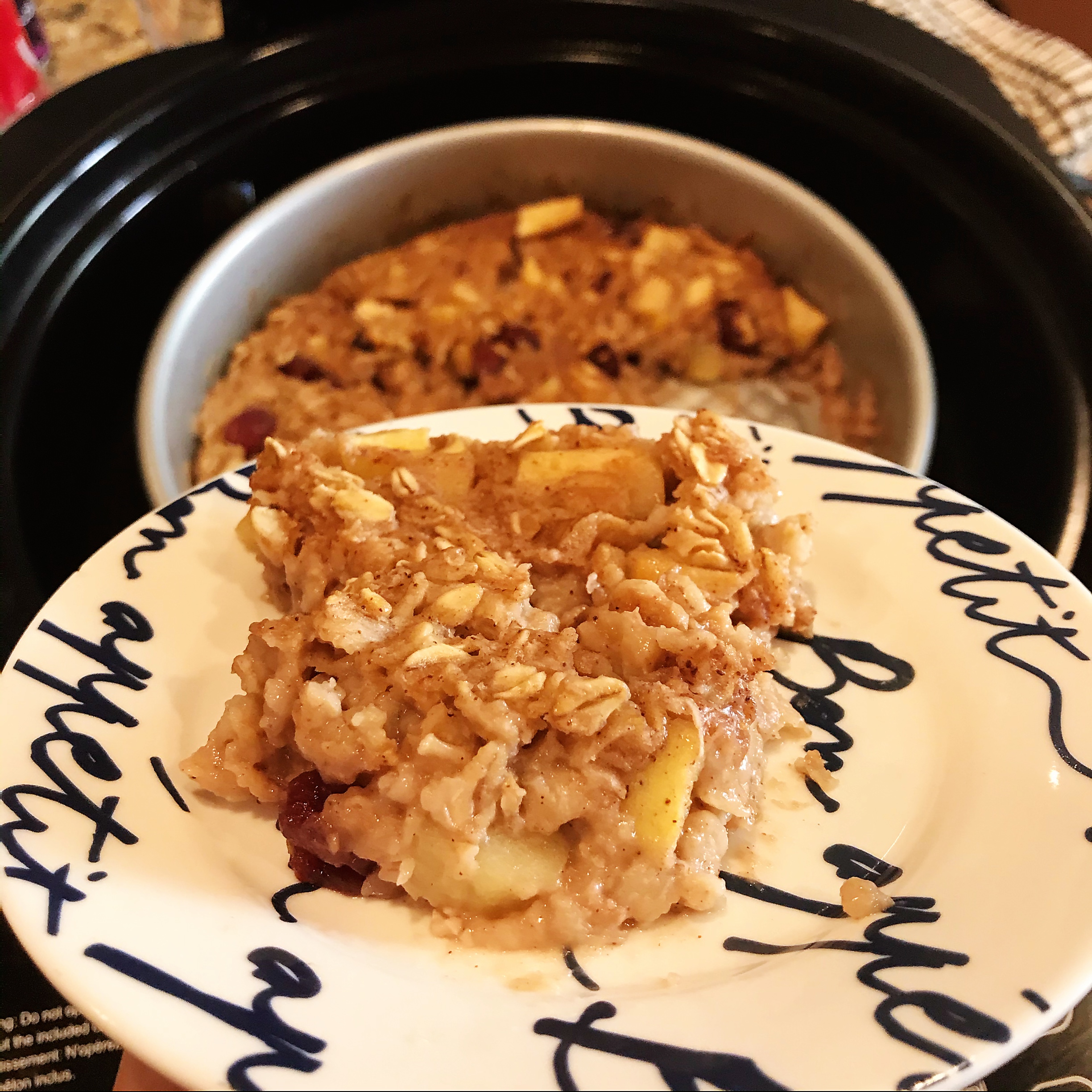 Vegan Baked Apple Oatmeal – AirGO recipes by EZCuisine