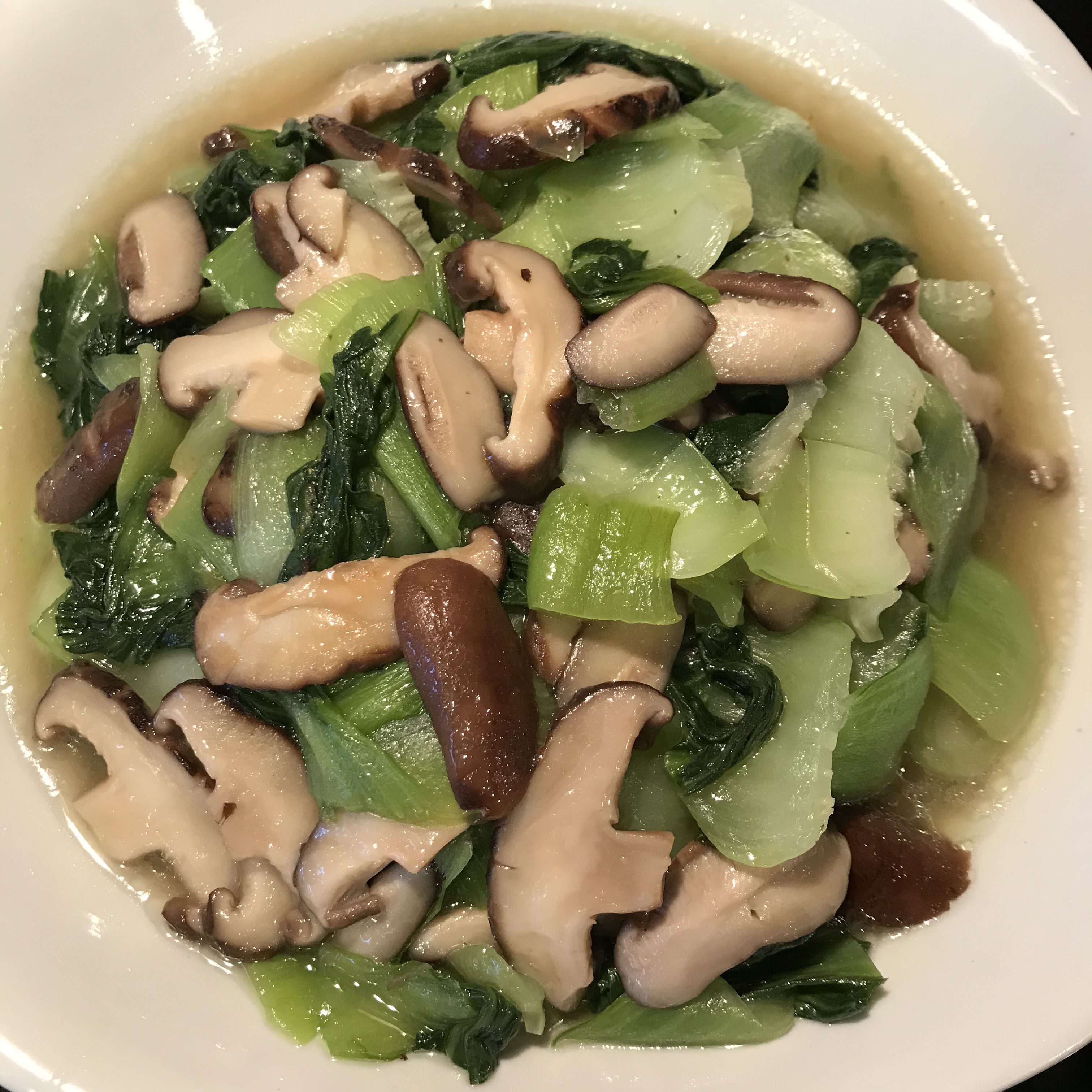 Grill Bokchoy with Shiitake mushrooms – AirGO recipes by EZCuisine