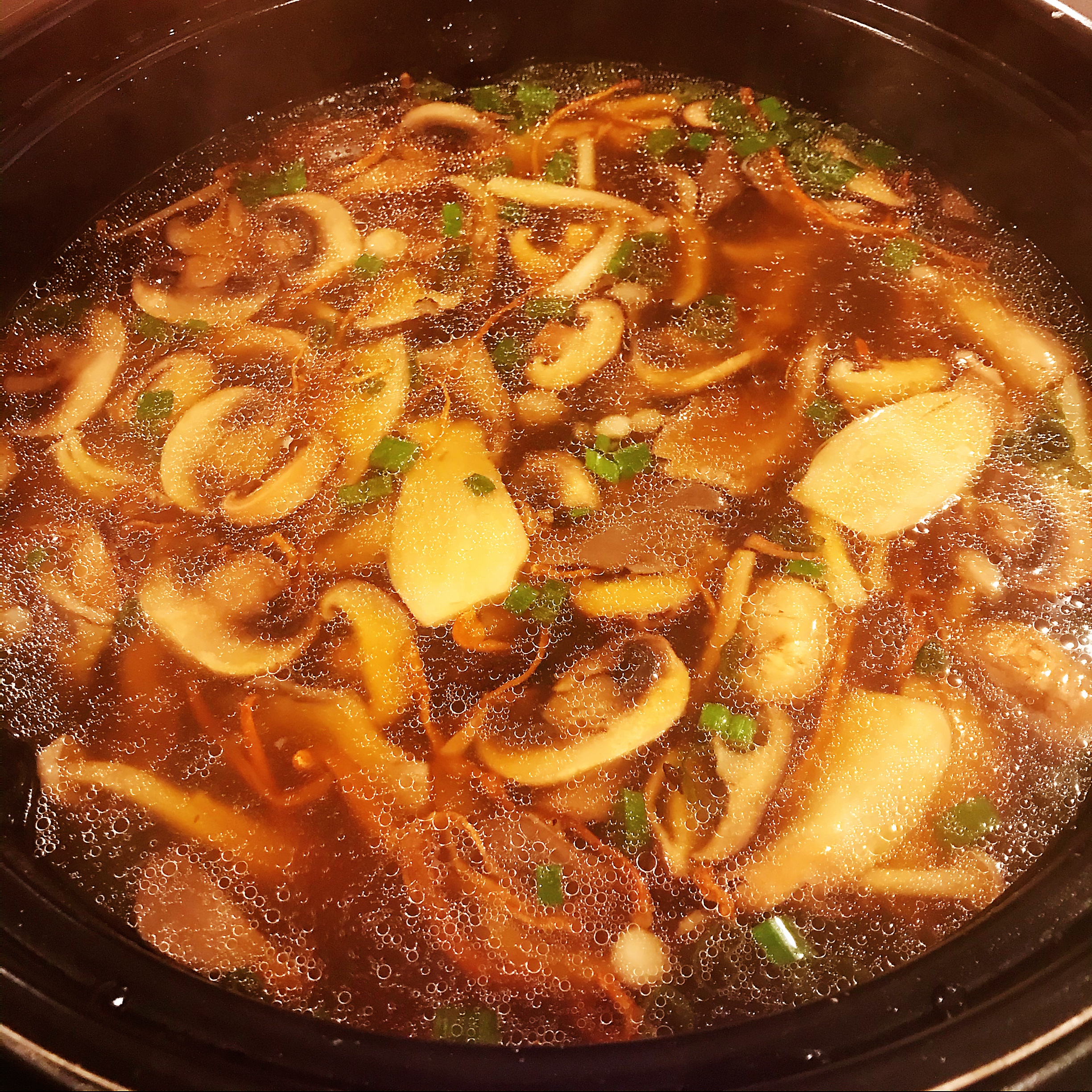 Grilled Mushrooms Soup – AirGO recipes by EZCuisine