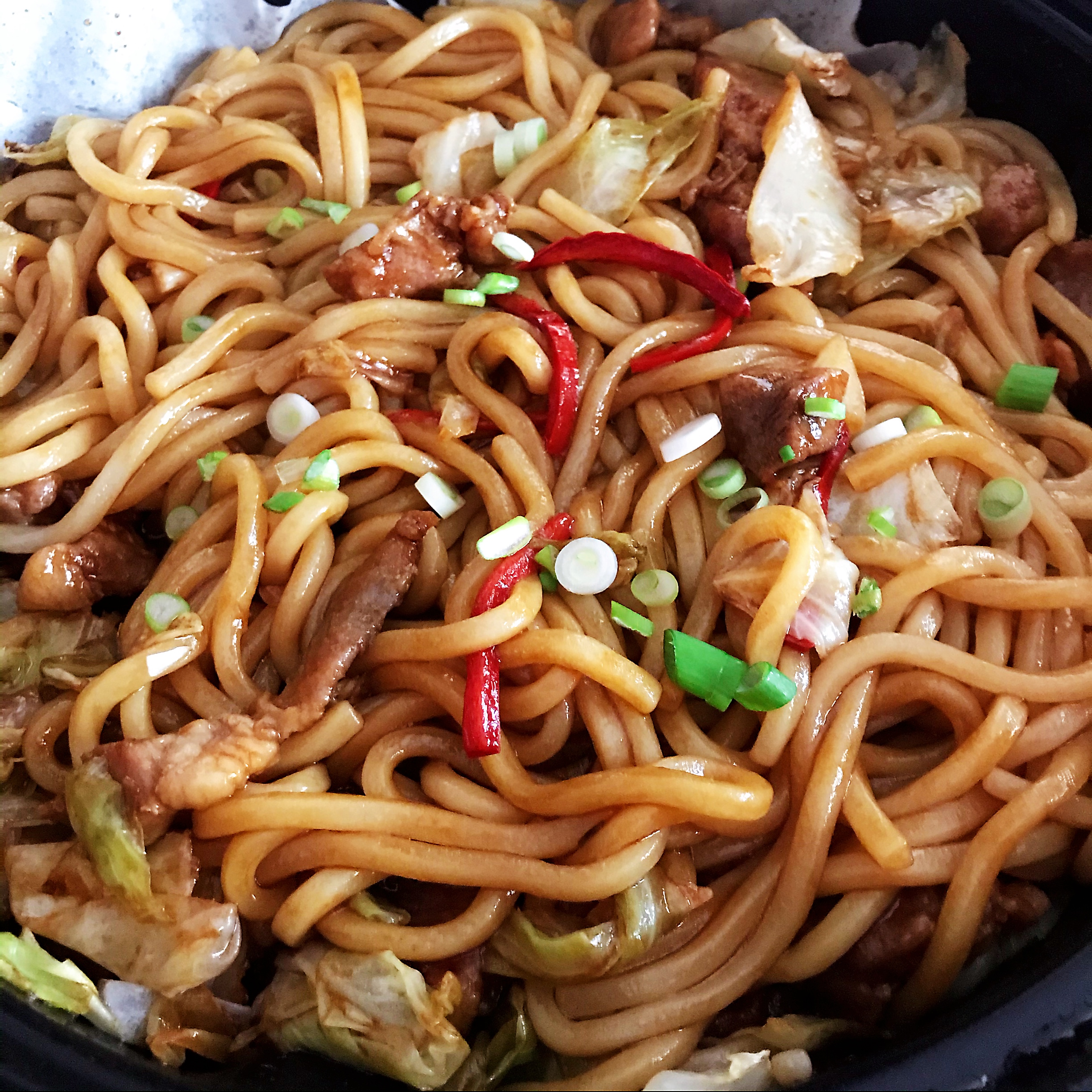 Cabbage Pork fried Udon – AirGO recipes by EZCuisine