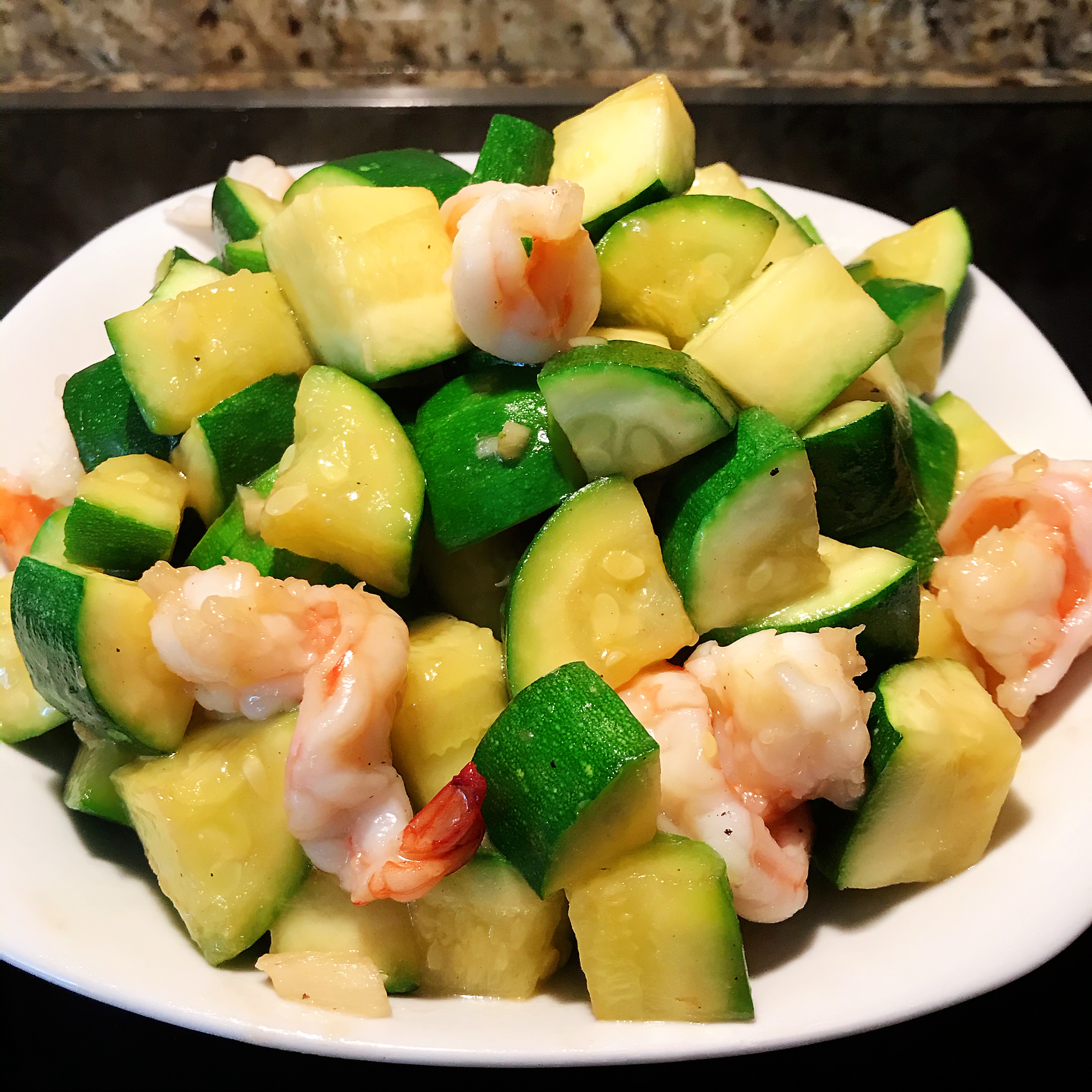 Zucchini grilled Shrimps – AirGO recipes by EZCuisine