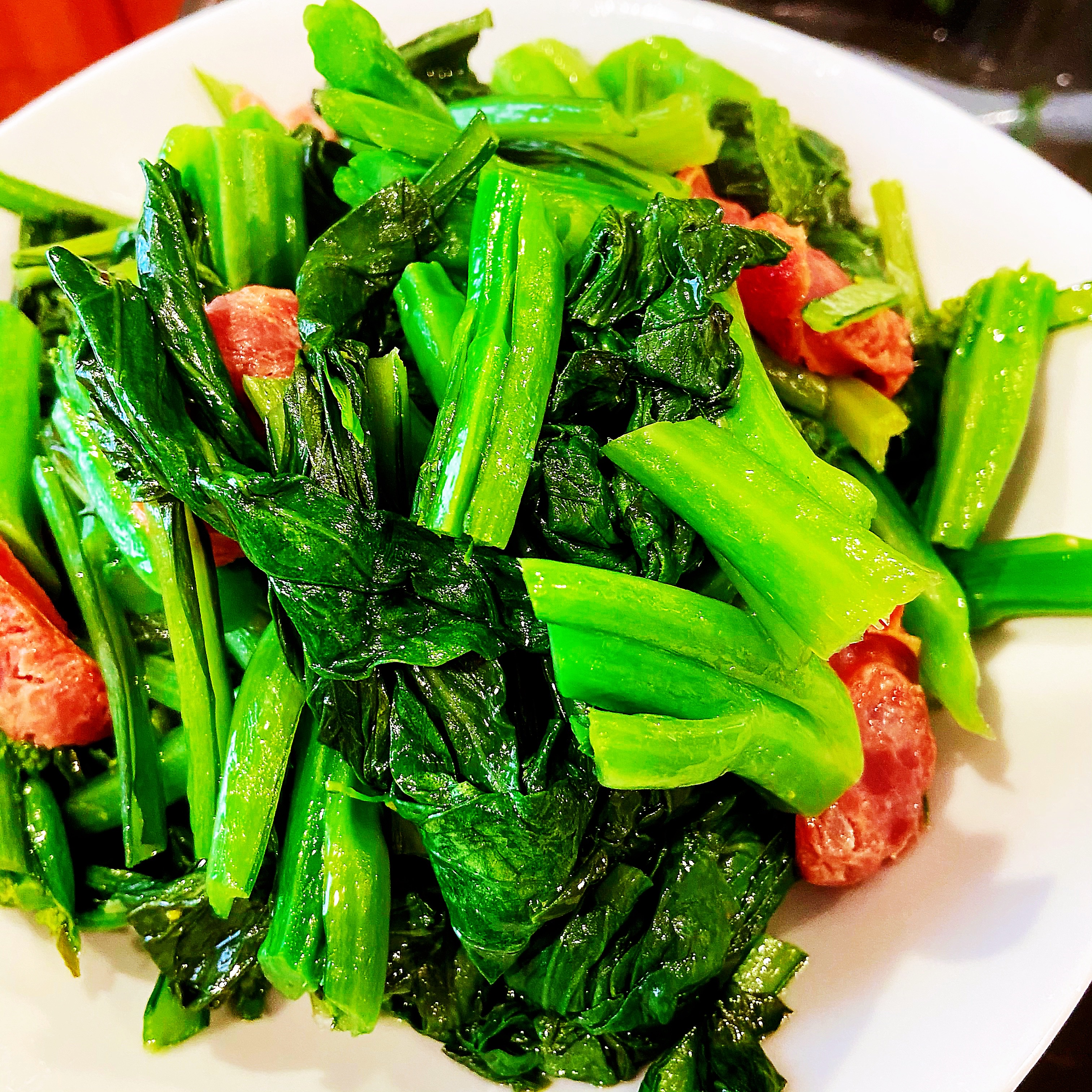 Chinese Style Sausage with Yuchoy – AirGO recipes by EZCuisine