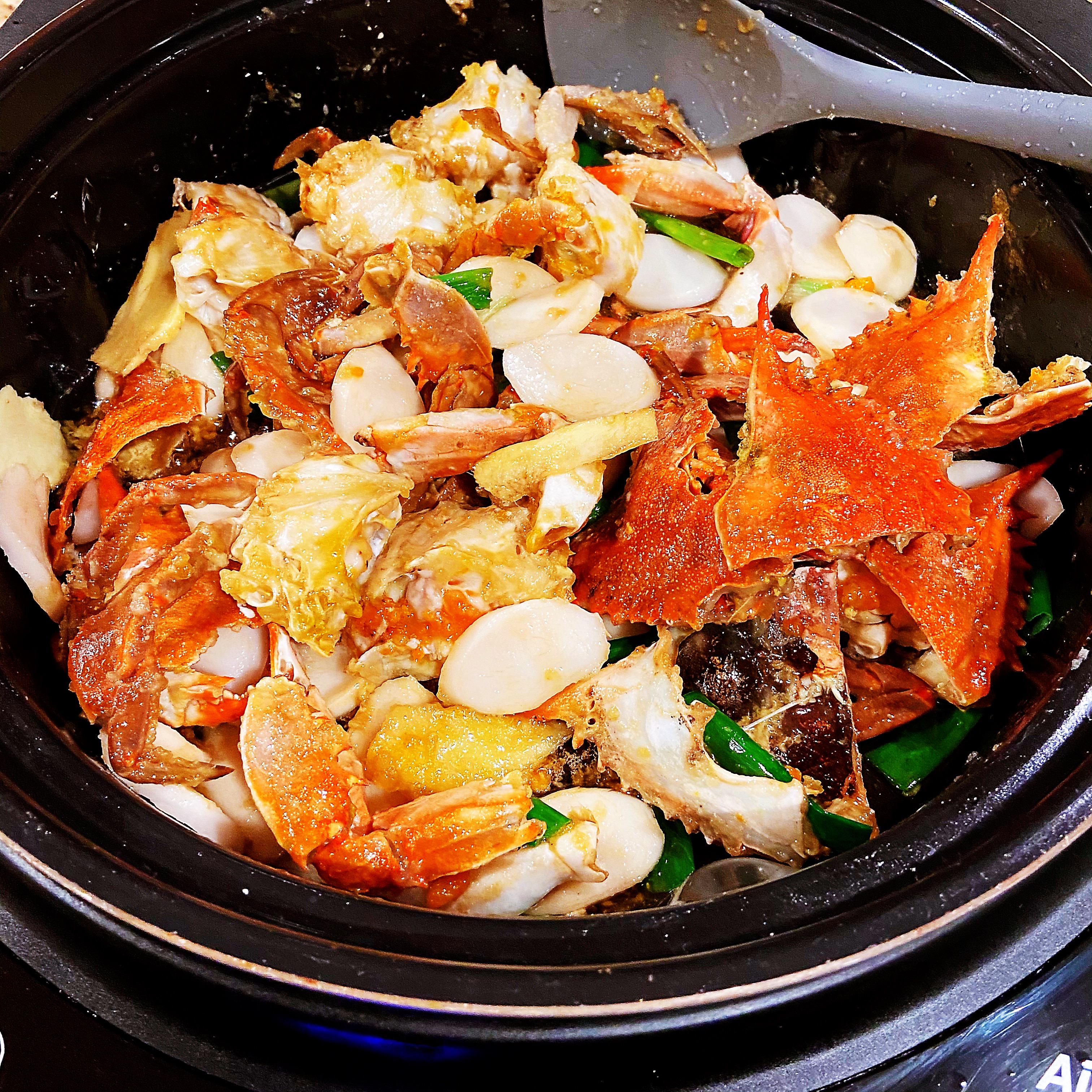 AirGO Blue Crab with rice cake – AirGO recipes by EZCuisine