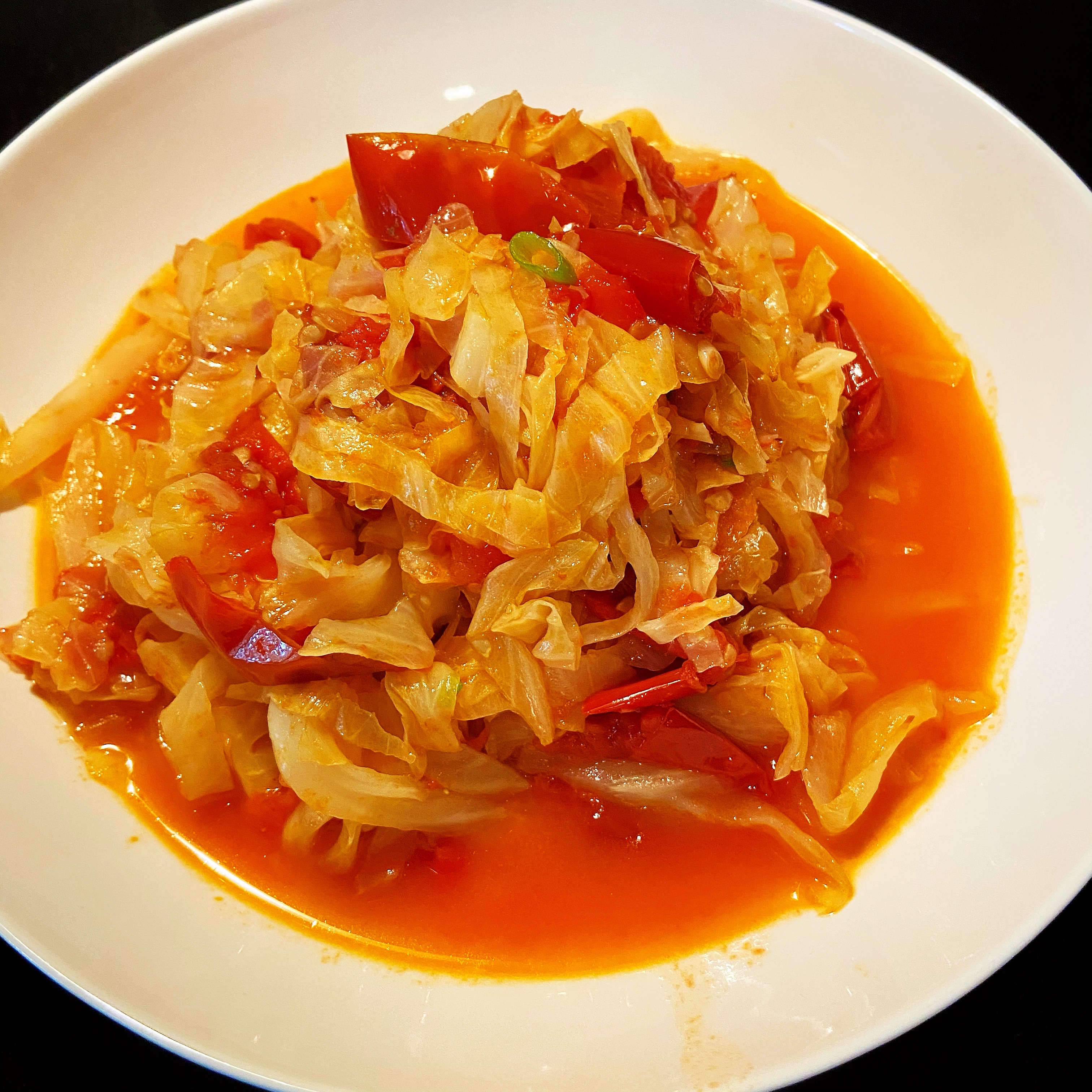 Cabbage with Tomato (summer dish) – AirGO recipes by EZCuisine