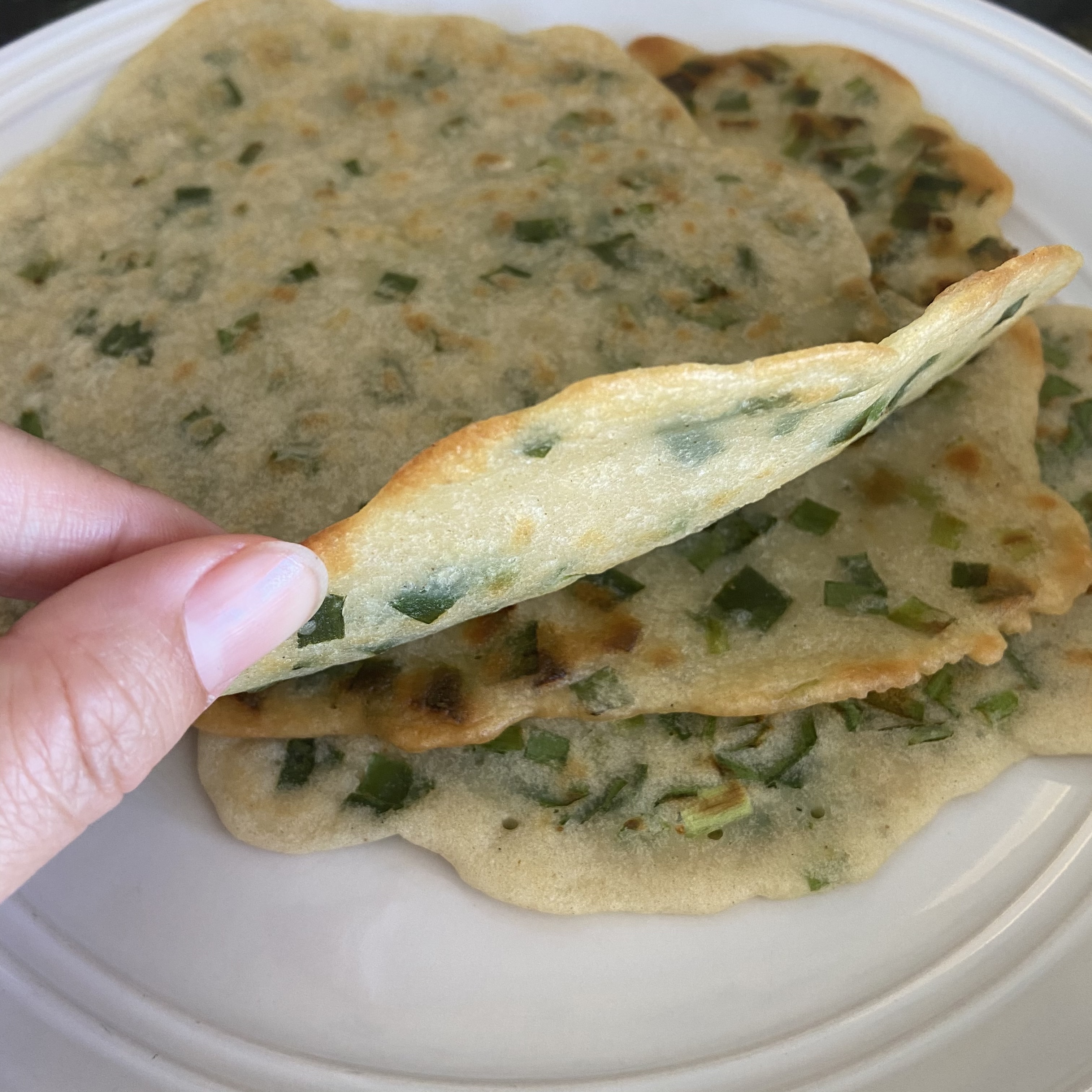 Chinese Leek Pancake – AirGO recipes by EZCuisine