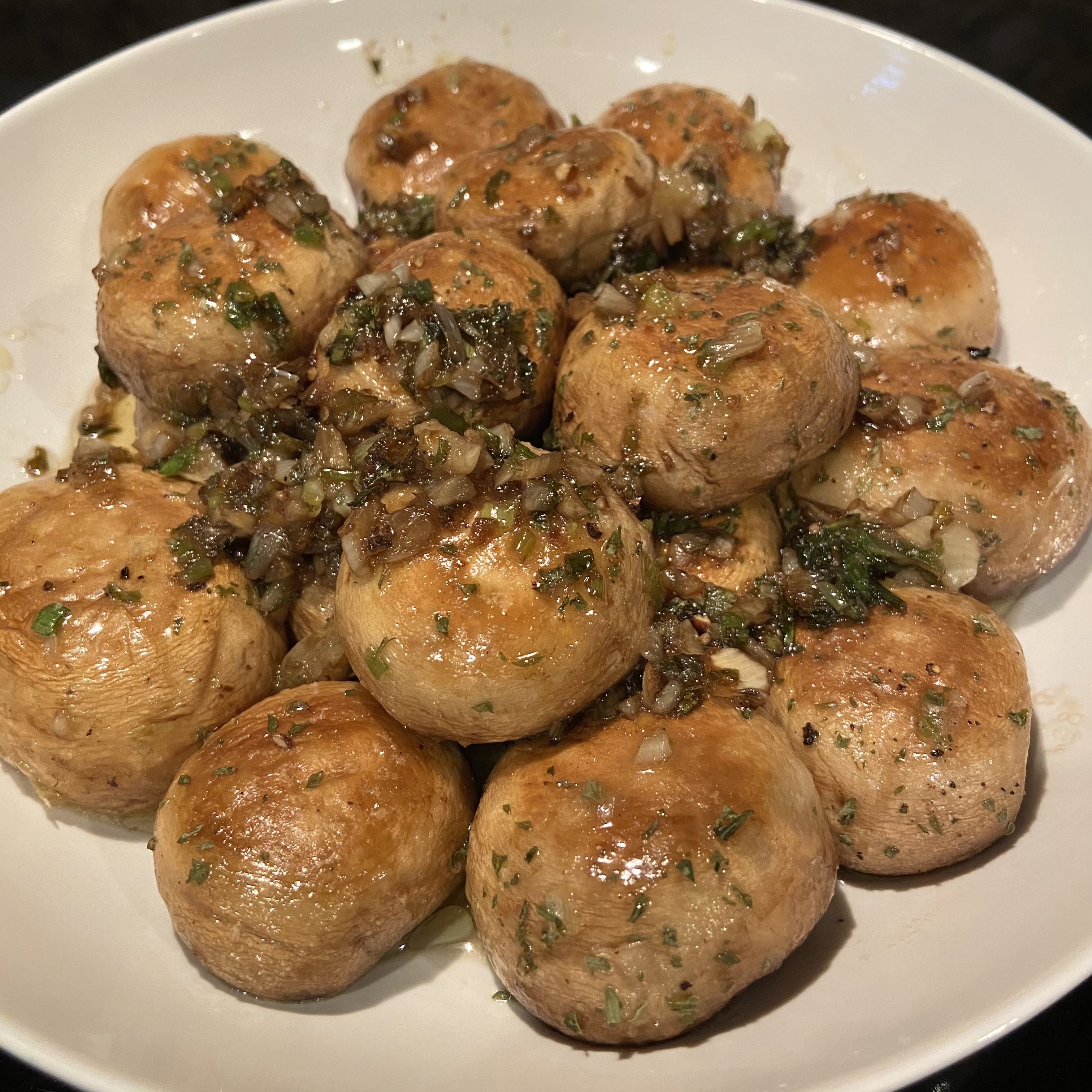 Scallion and Garlic baked Mushroom from Japanese TV show Kodoku No Gurume – AirGO recipes by EZCuisi